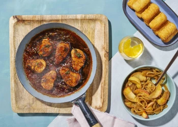 Varkensmedaillon in honingboter